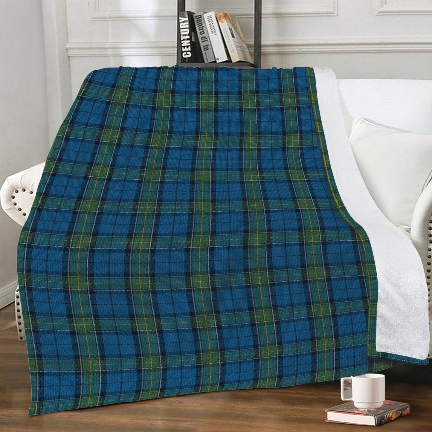 US State - Rhode Island Tartan Fleece Blanket