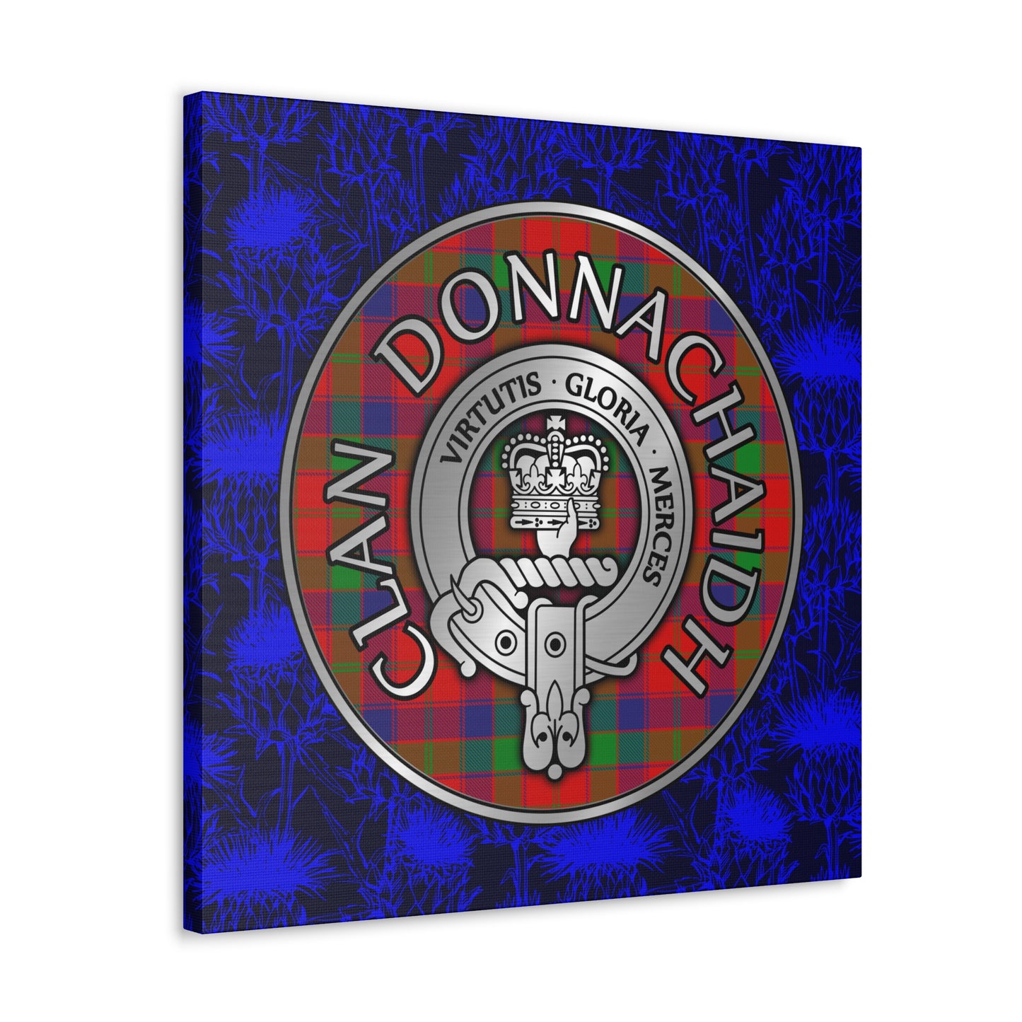 Clan Donnachaidh | Robertson Crest & Tartan Canvas Gallery Wraps