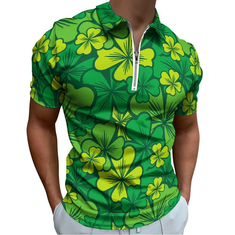 Irish Shamrock Short sleeve polo shirt