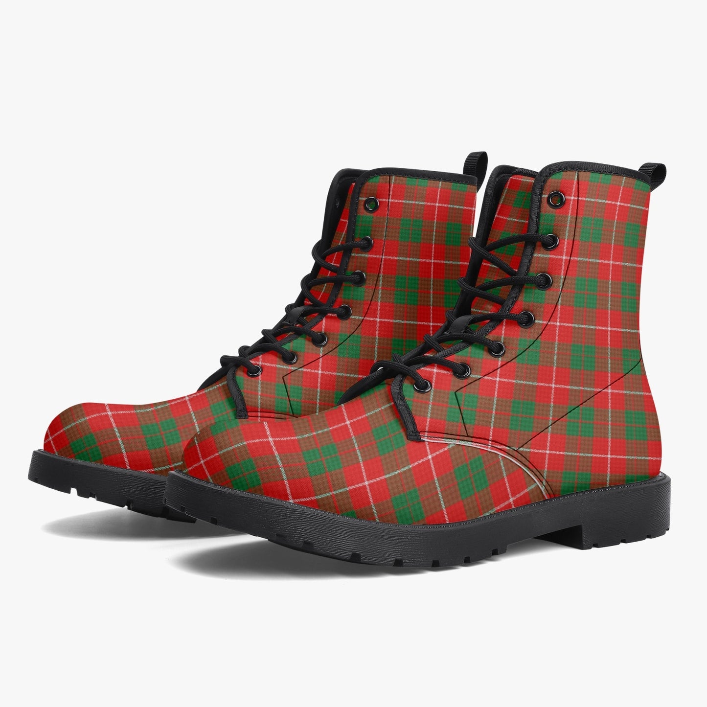 Clan MacKinnon Tartan Leather Boots