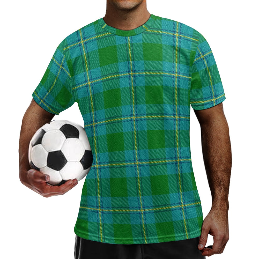 Clan Irving Tartan Football Shirt white