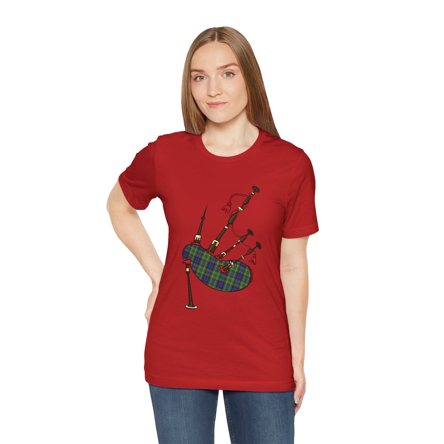 Clan MacNeill of Gigha Tartan Bagpipes | Unisex T-Shirt