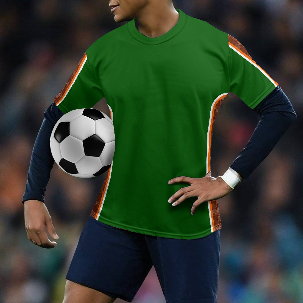 Irish County Down Tartan Strip Football Shirt