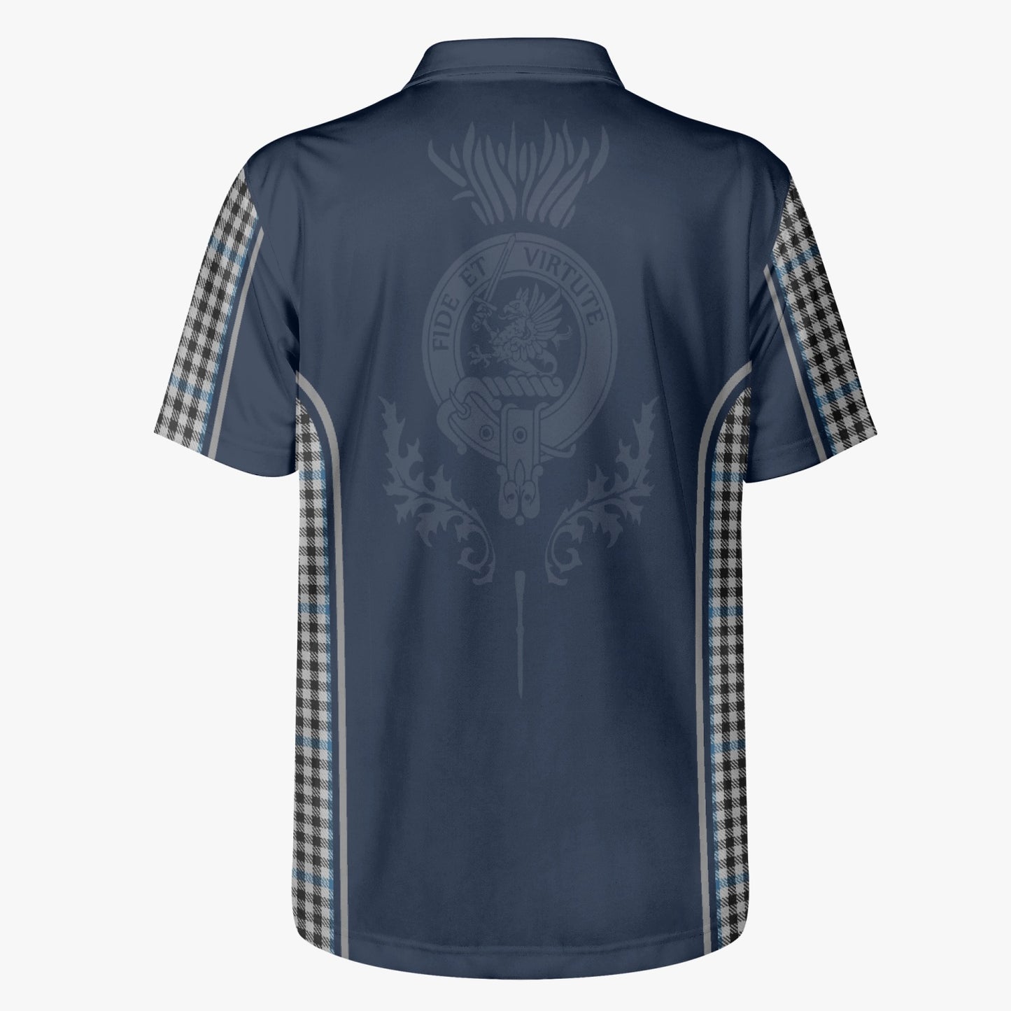 Clan Gladstone Crest & Tartan Polo Shirt