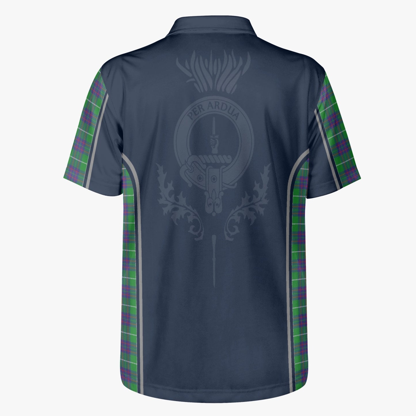 Clan MacIntyre Crest & Tartan Polo Shirt