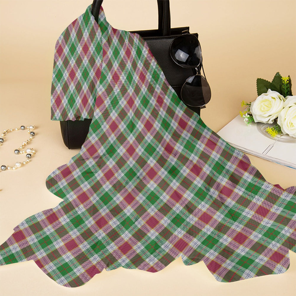 Cornish - Rosevear Tartan Bias Chiffon Scarf