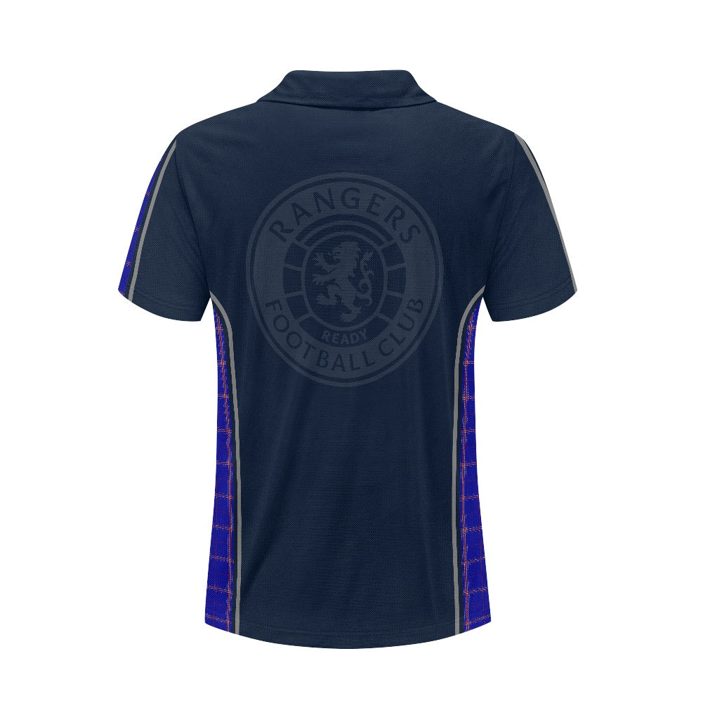 Rangers Lion Crest & Tartan Polo