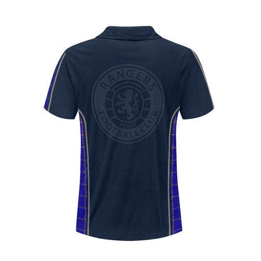 Rangers Lion Crest & Tartan Polo