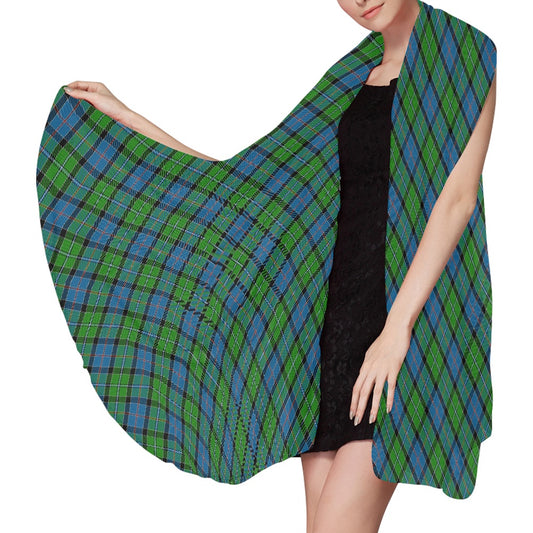 Clan Stirling Tartan Bias Chiffon Scarf