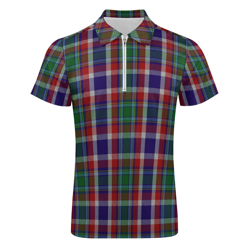 US State - Ohio Tartan Short sleeve polo shirt