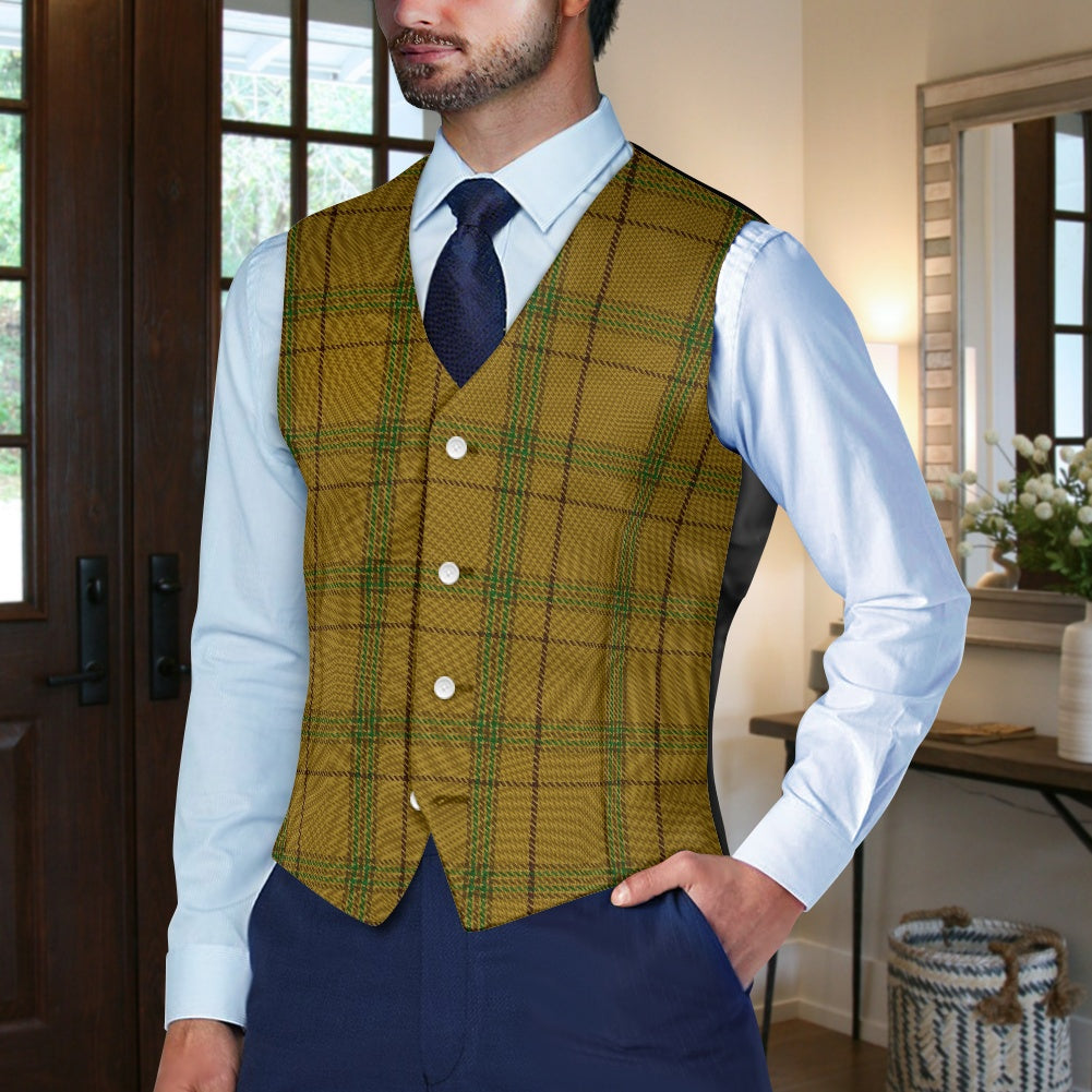 Clan Houston Tartan Suit vest jacket