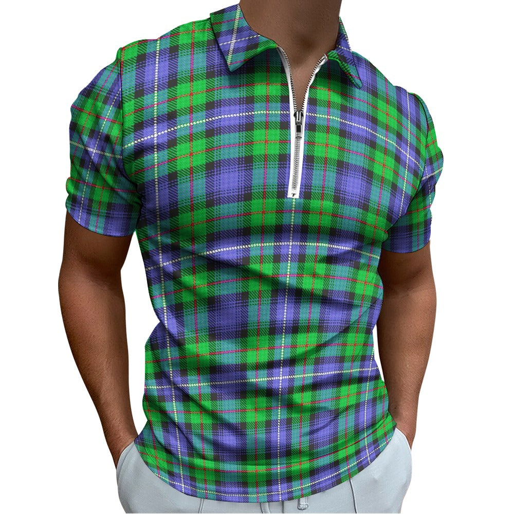 Clan Donnachaidh Hunting Tartan Short sleeve polo shirt