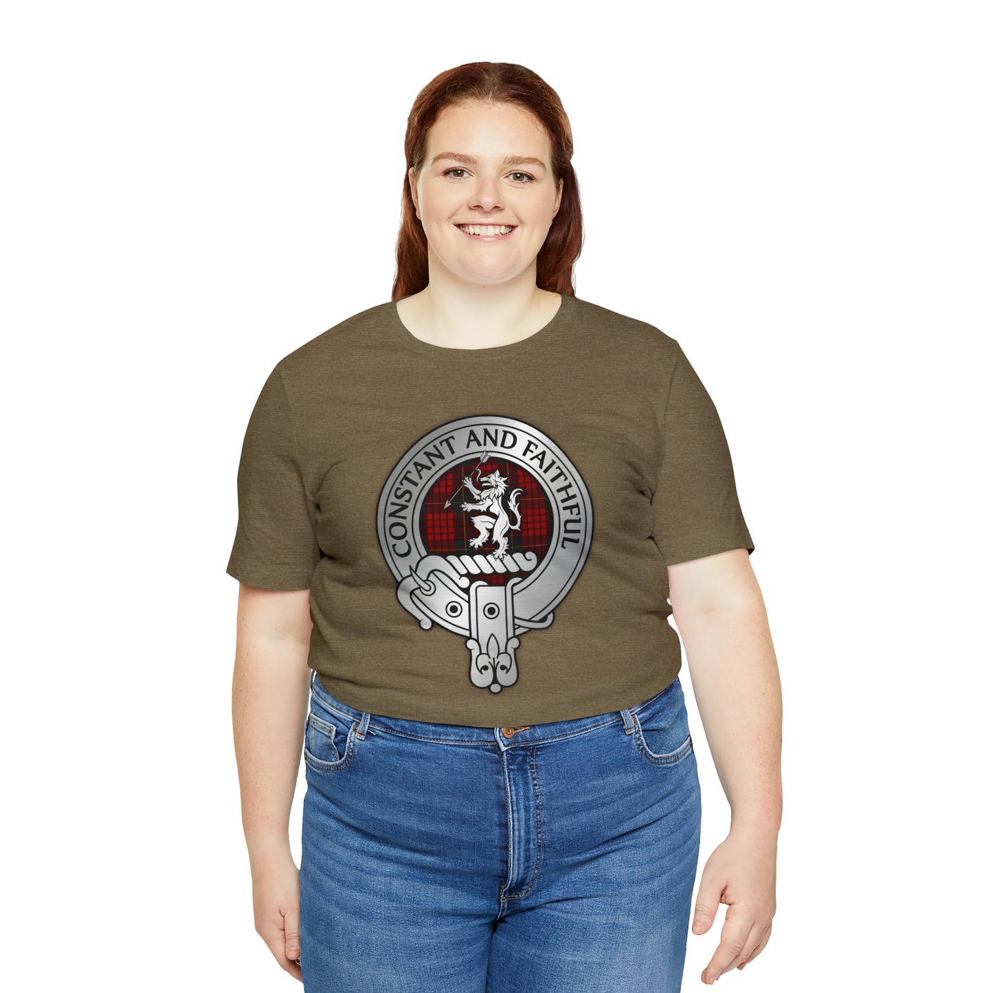 Clan MacQueen Crest & Tartan | Unisex T-Shirt