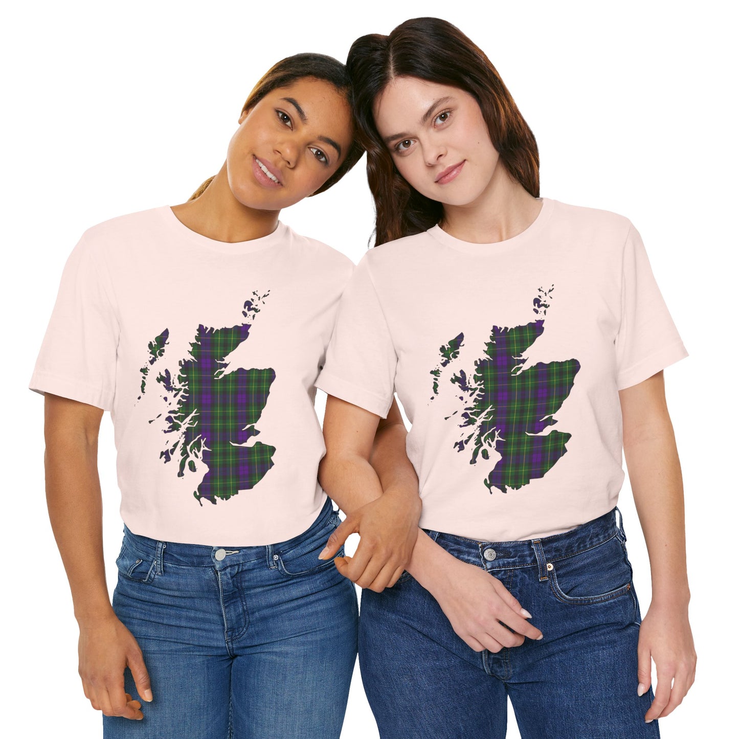 Clan Abercrombie Tartan Map | Unisex T-Shirt