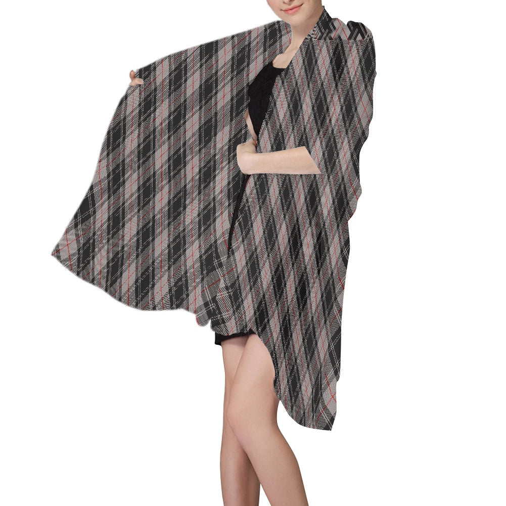 Clan Moffat Ancient Tartan Bias Chiffon Scarf