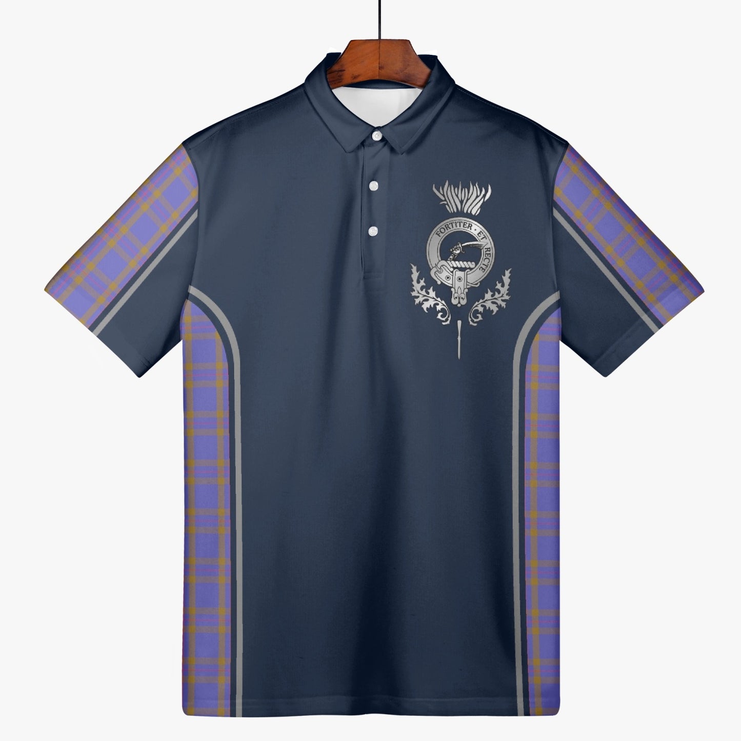 Clan Eliott Crest & Tartan Polo Shirt