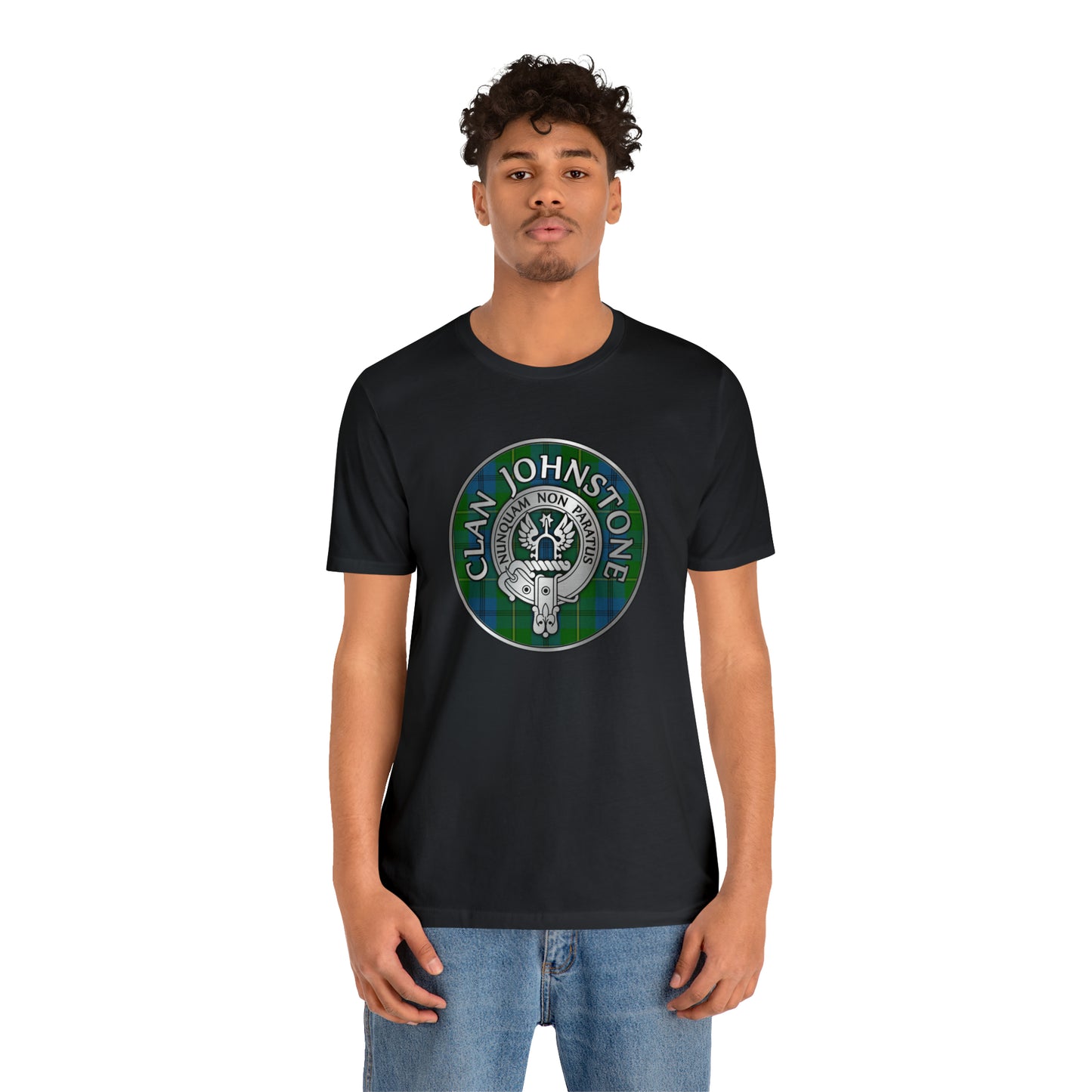 Clan Johnstone Crest & Tartan | Unisex T-Shirt