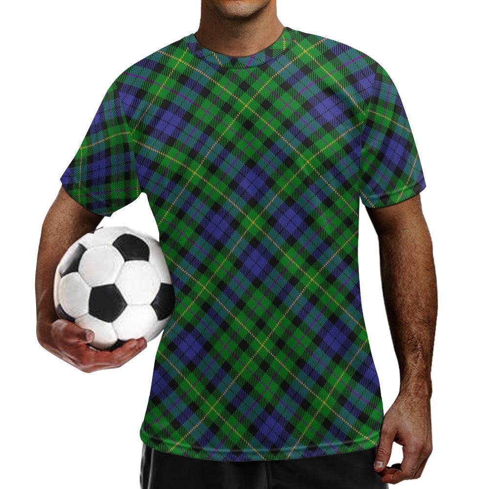 Clan MacBride Tartan Football Shirt white