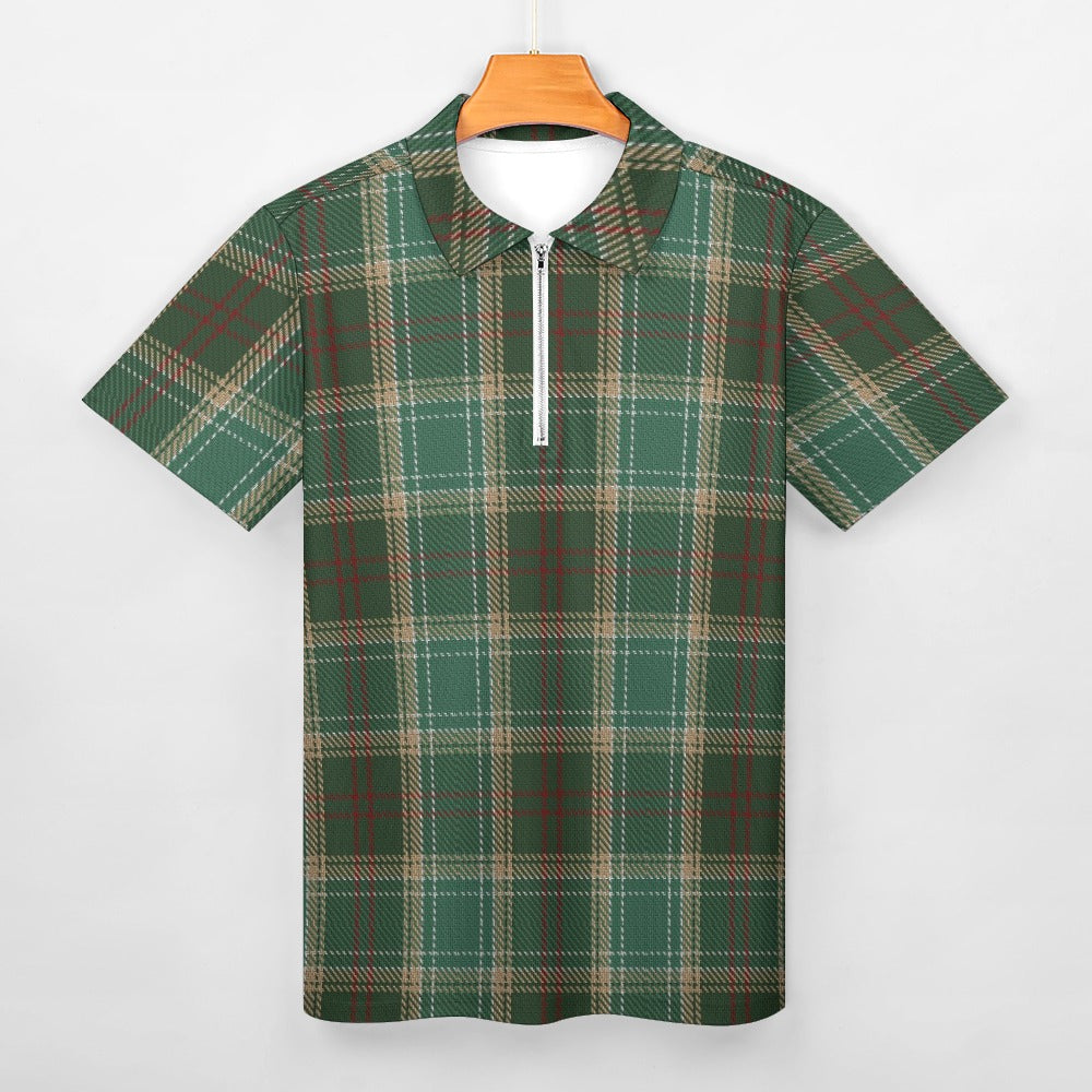 US State - Michigan Tartan Short sleeve polo shirt