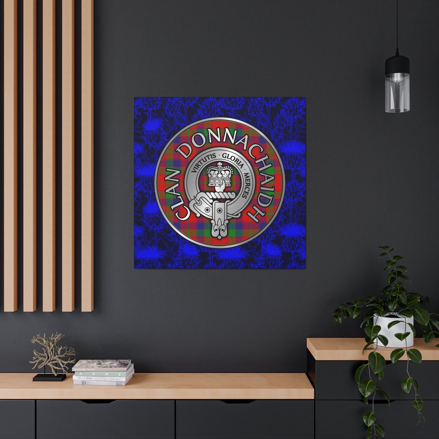 Clan Donnachaidh | Robertson Crest & Tartan Canvas Gallery Wraps