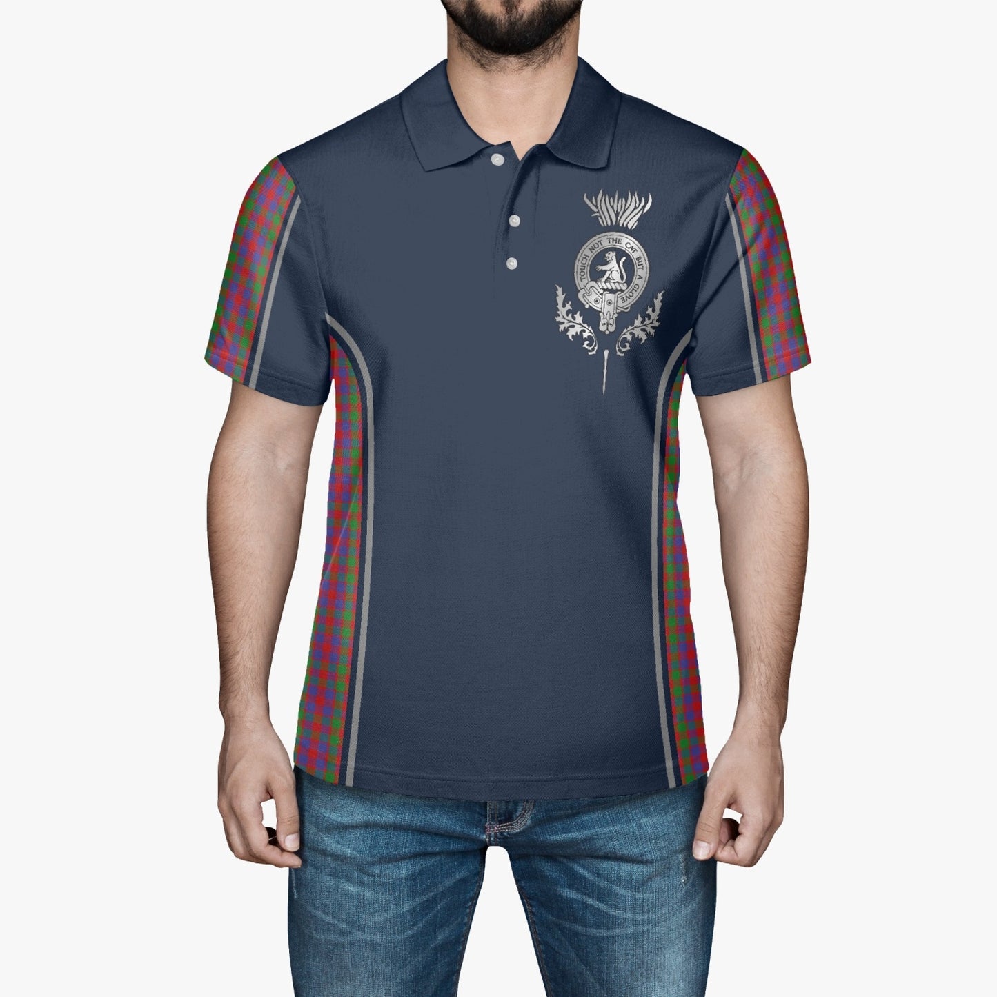 Clan MacGowan Crest & Tartan Polo Shirt