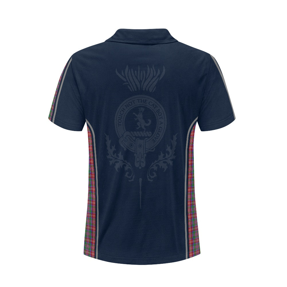 Clan MacIntosh Crest with Ritchie Tartan Polo