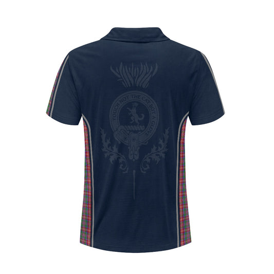 Clan MacIntosh Crest with Ritchie Tartan Polo
