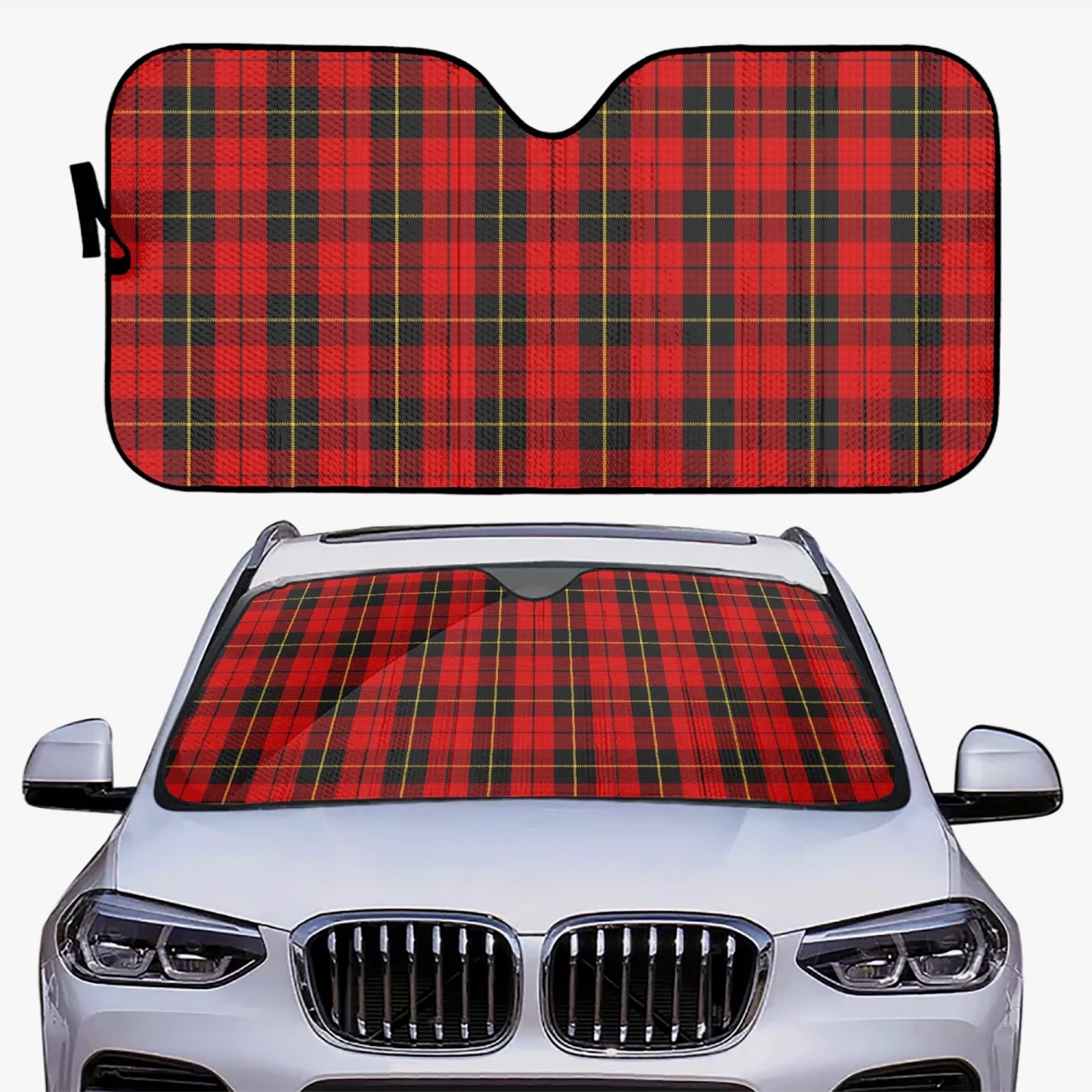 Clan Wallace Tartan Car Windshield Sun Shade