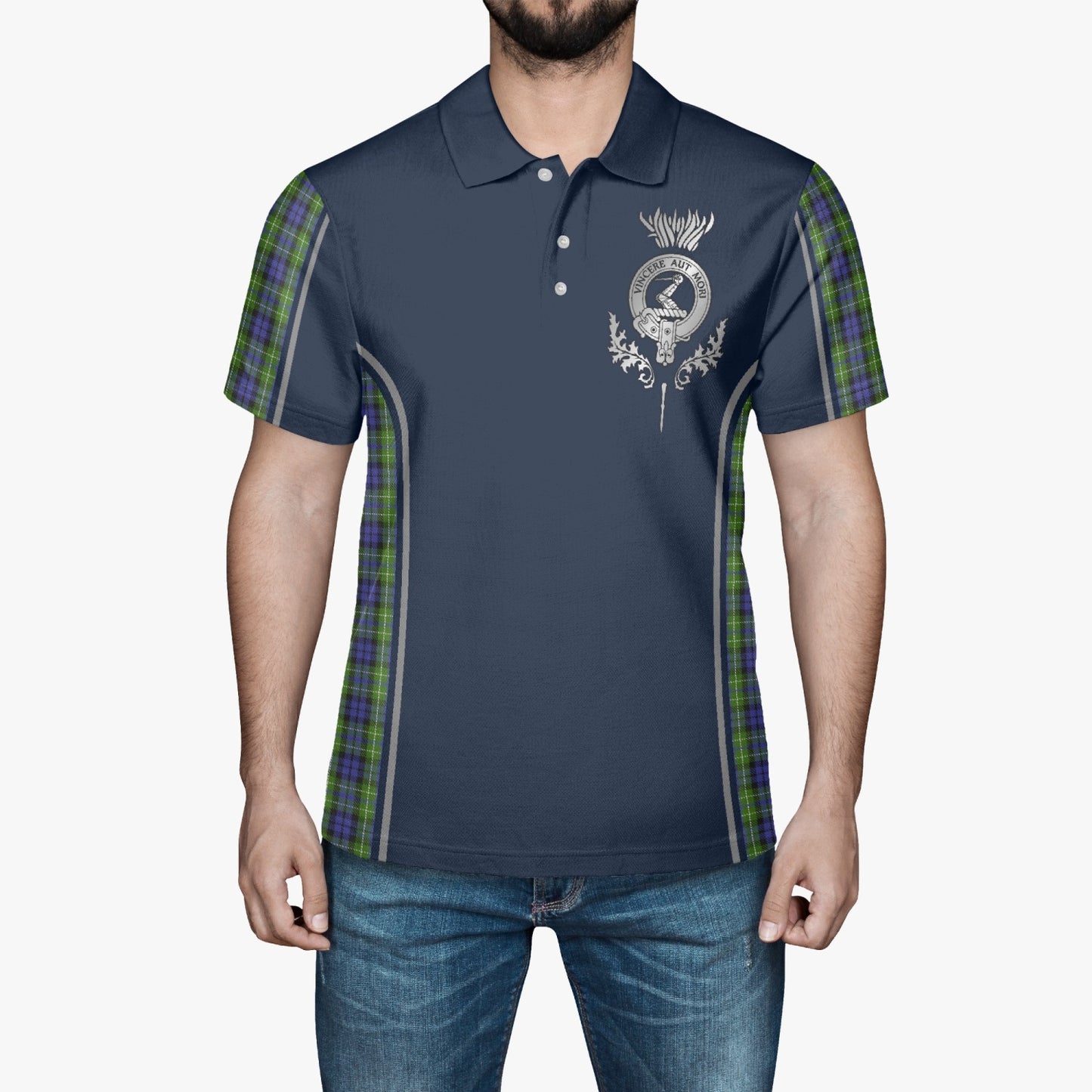 Clan MacNeill of Gigha Crest & Tartan Polo Shirt