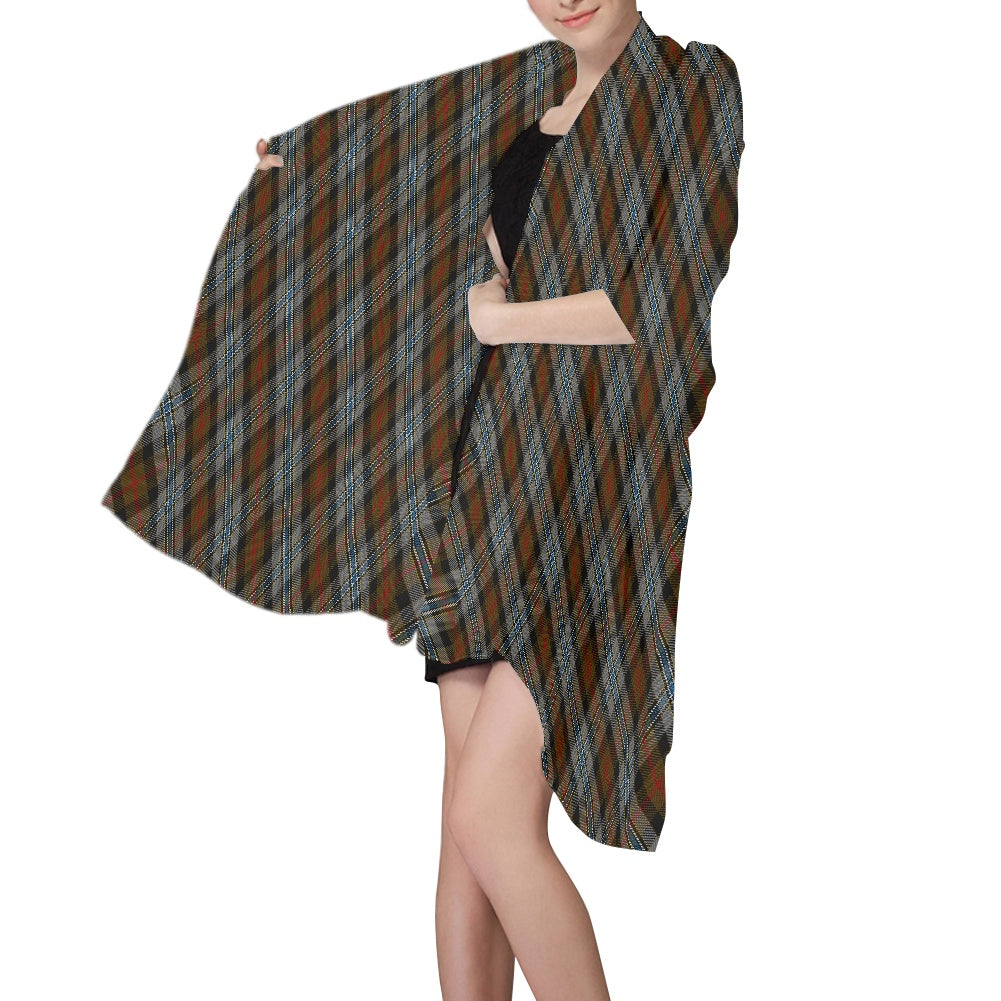 Clan Campbell Hunting Tartan Bias Chiffon Scarf