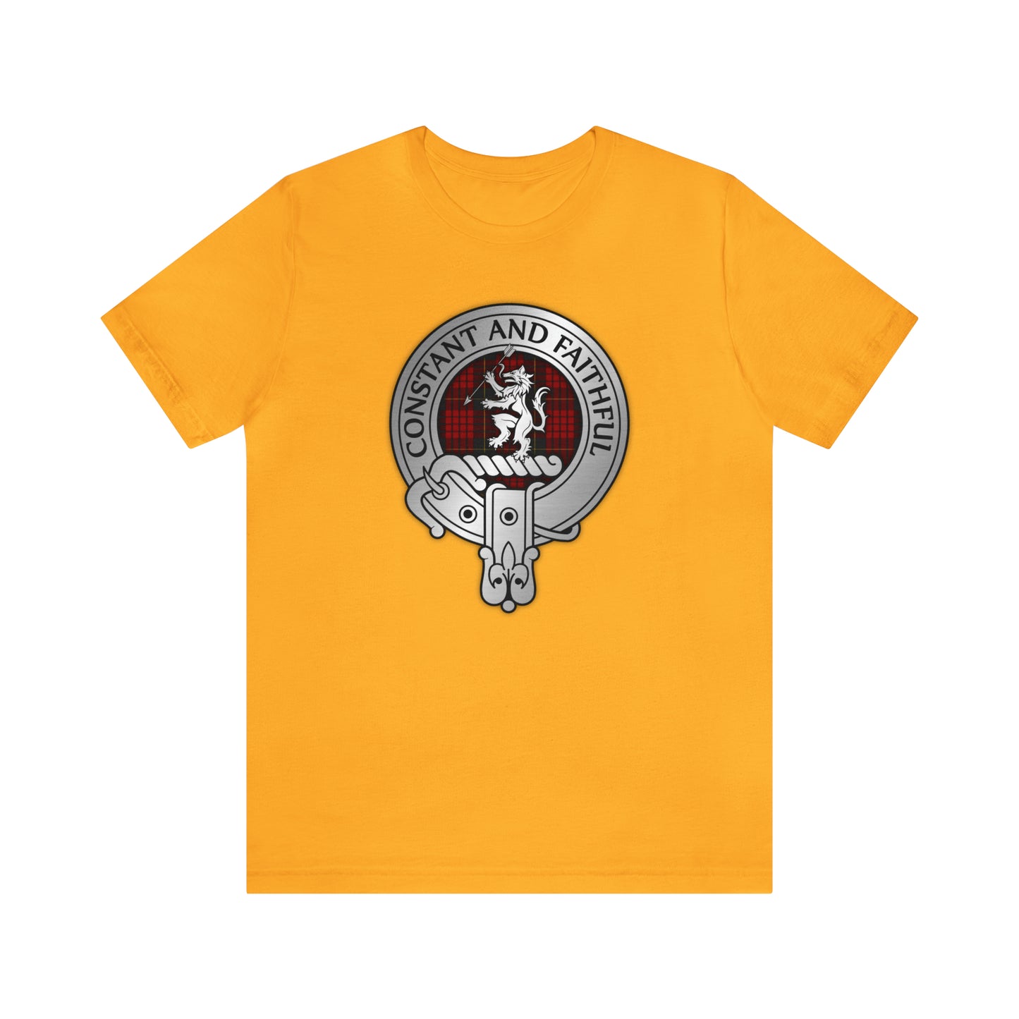 Clan MacQueen Crest & Tartan | Unisex T-Shirt