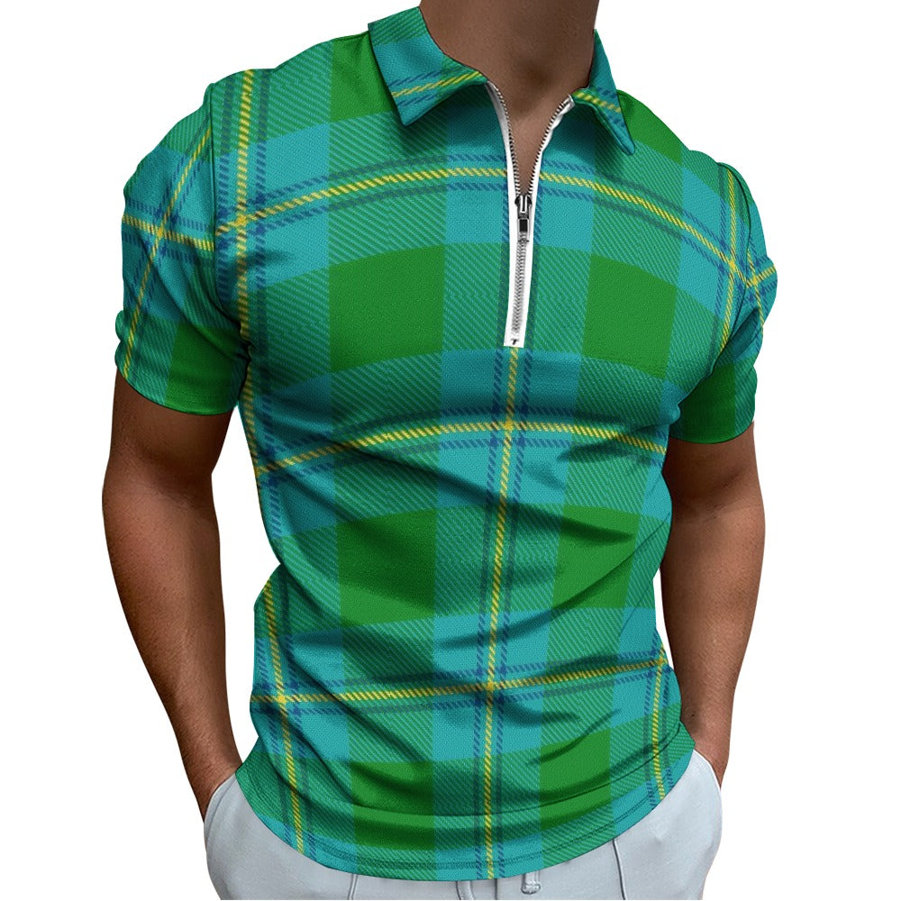 Clan Irving Tartan Short sleeve polo shirt