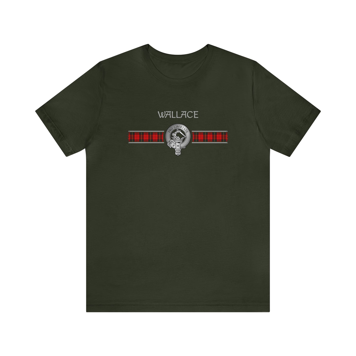 Clan Wallace Crest & Tartan | Unisex T-Shirt