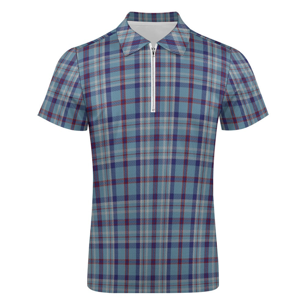 US State - Illinois Tartan Short sleeve polo shirt