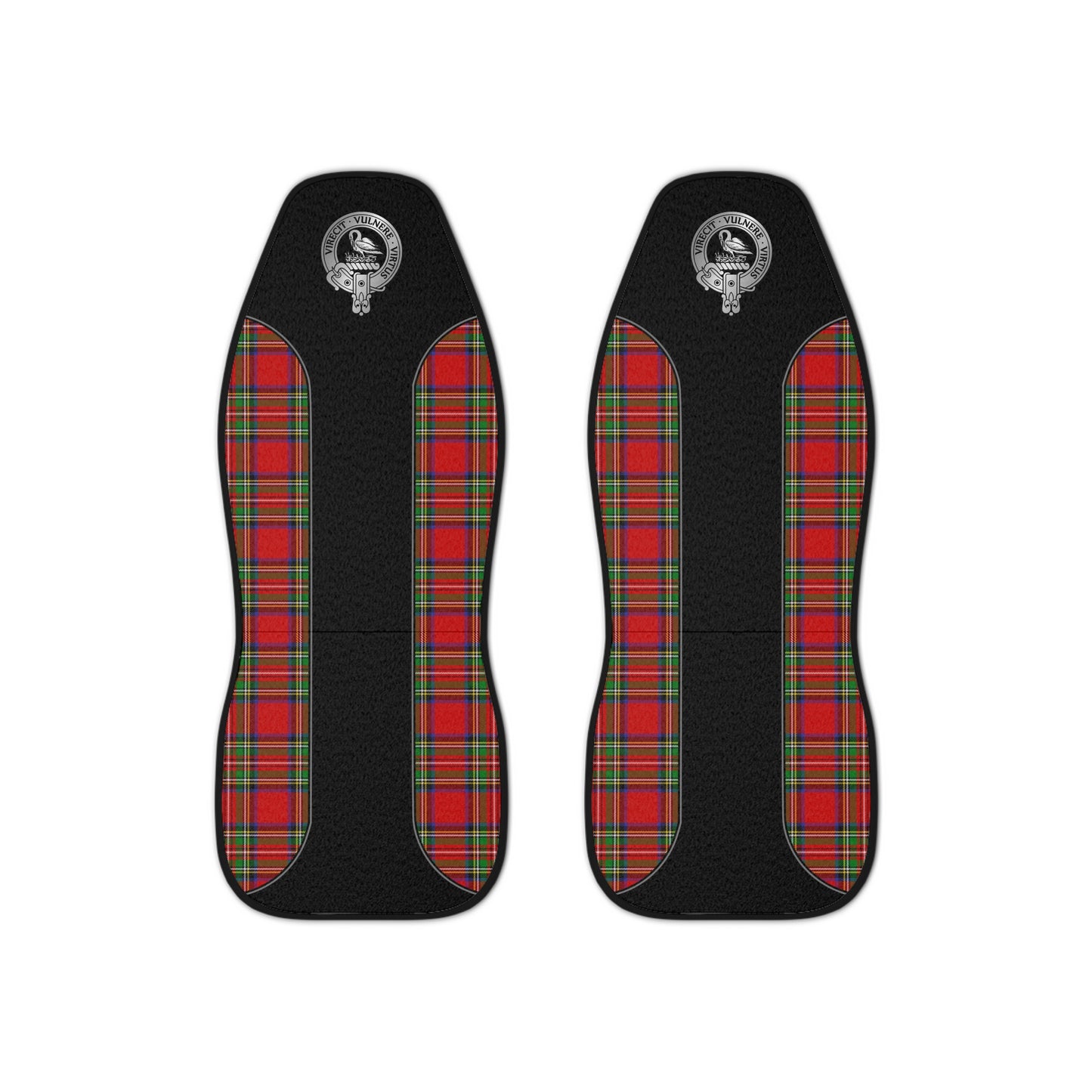 Clan Stewart Crest & Tartan Car Seat Covers