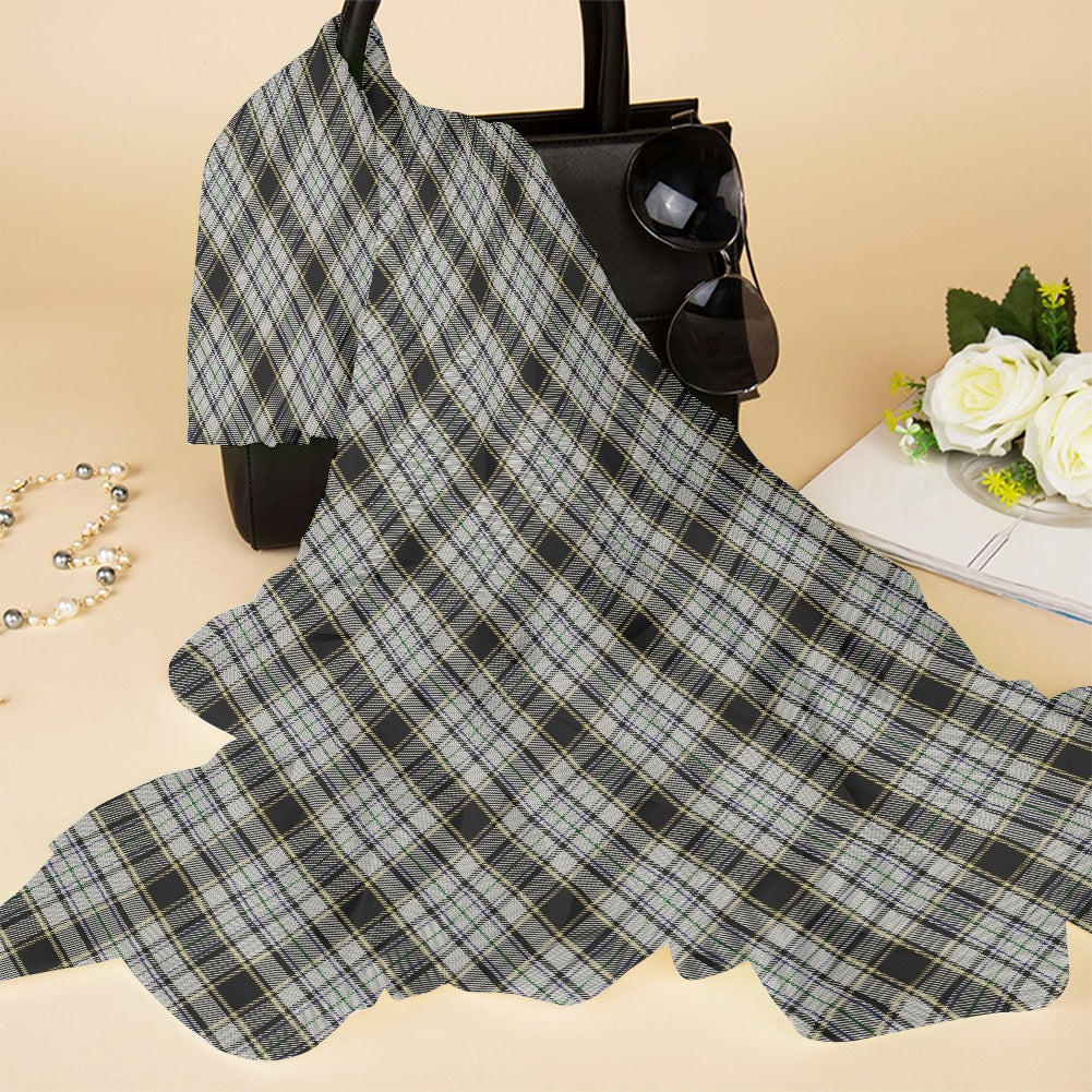 Breizh | Breton | Bretagne Bro-Roazhon Tartan Chiffon Scarf Bias