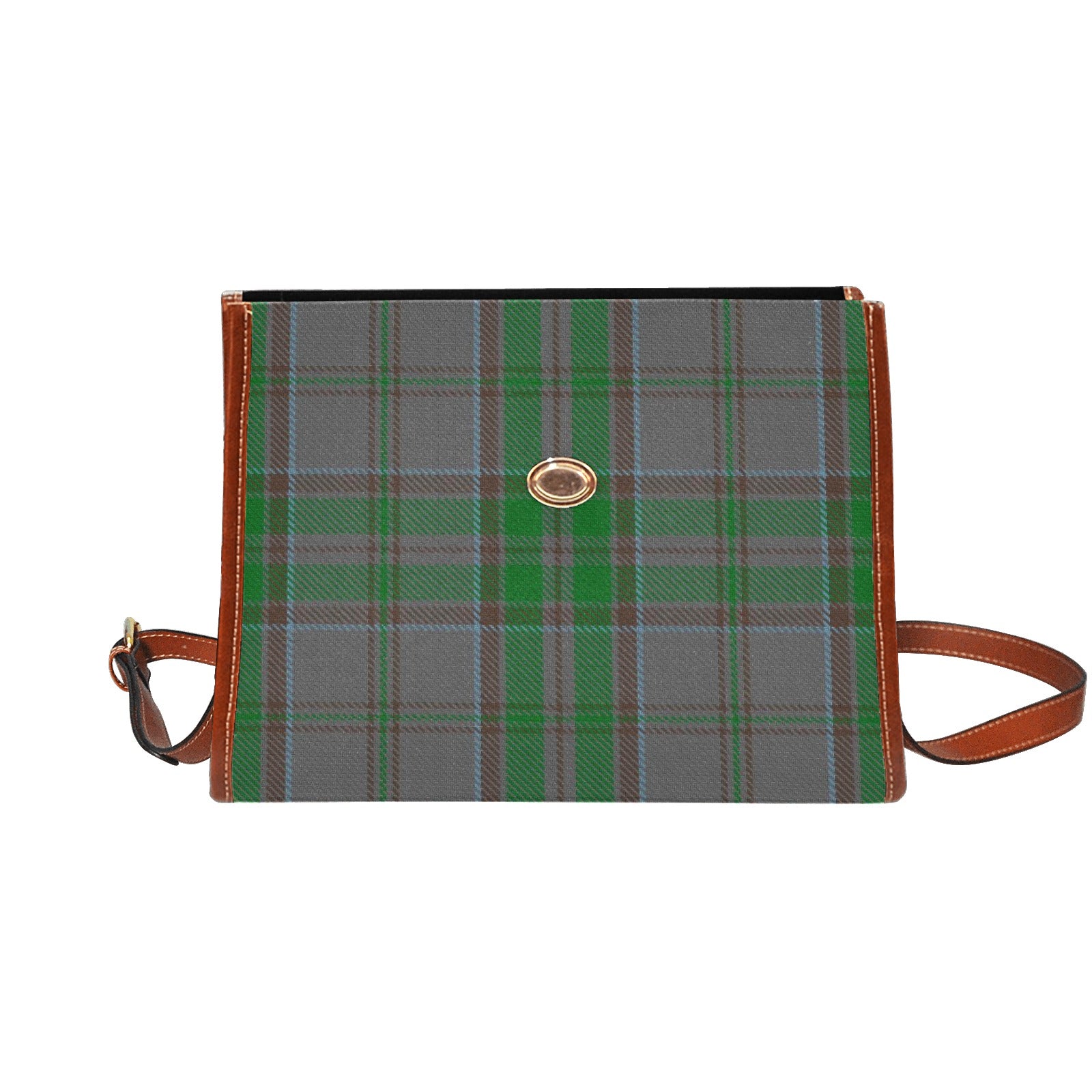 Irish County Wicklow Tartan Canvas Handbag