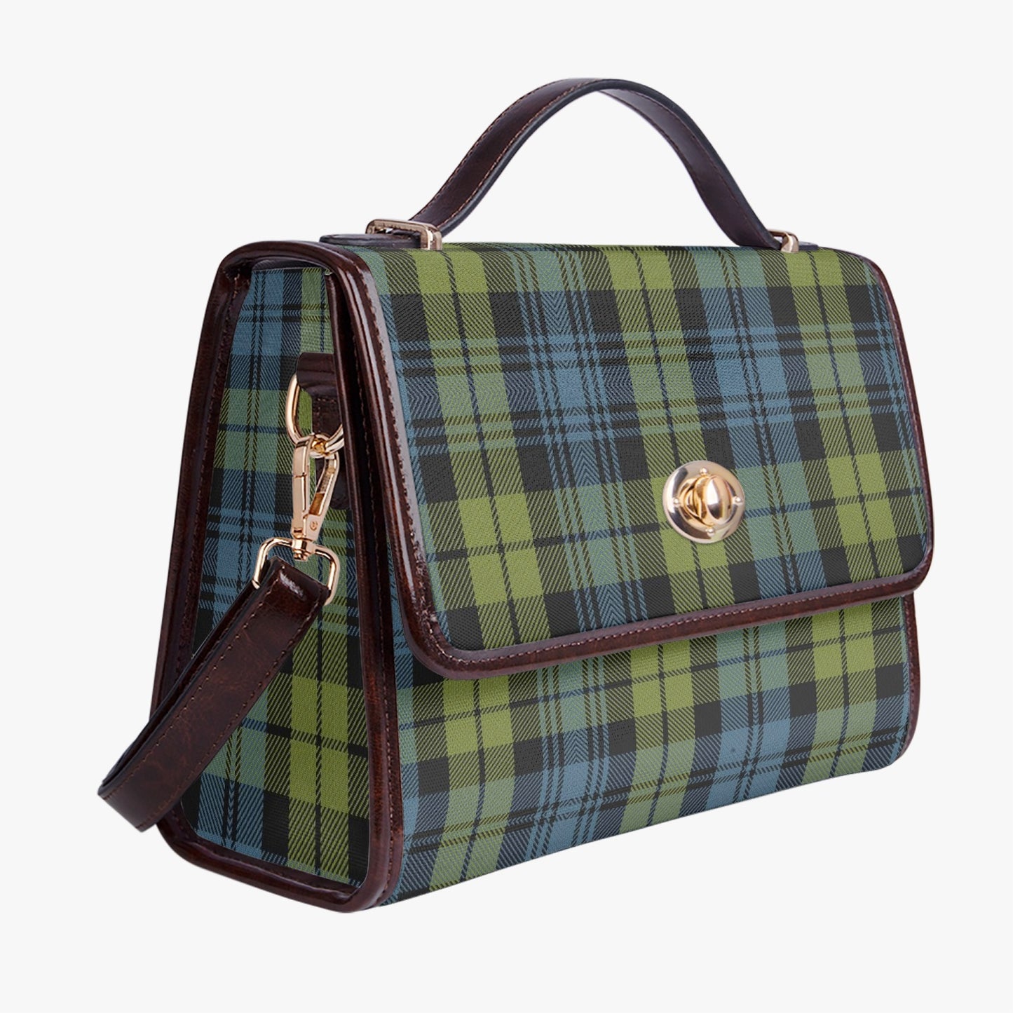 Clan Campbell  Leather Flap Satchel Bag