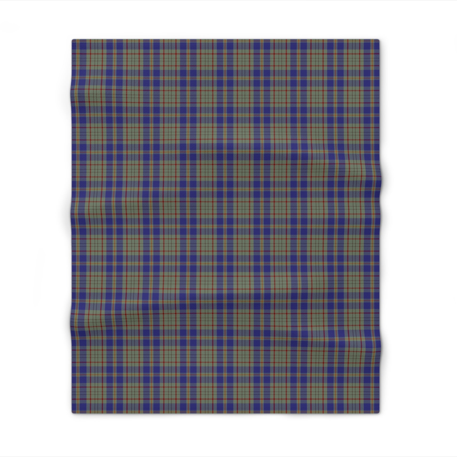 Irish County Kildare Tartan Throw Blanket
