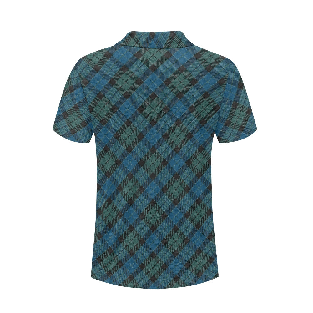 Clan MacKay Ancient Tartan Bias Polo