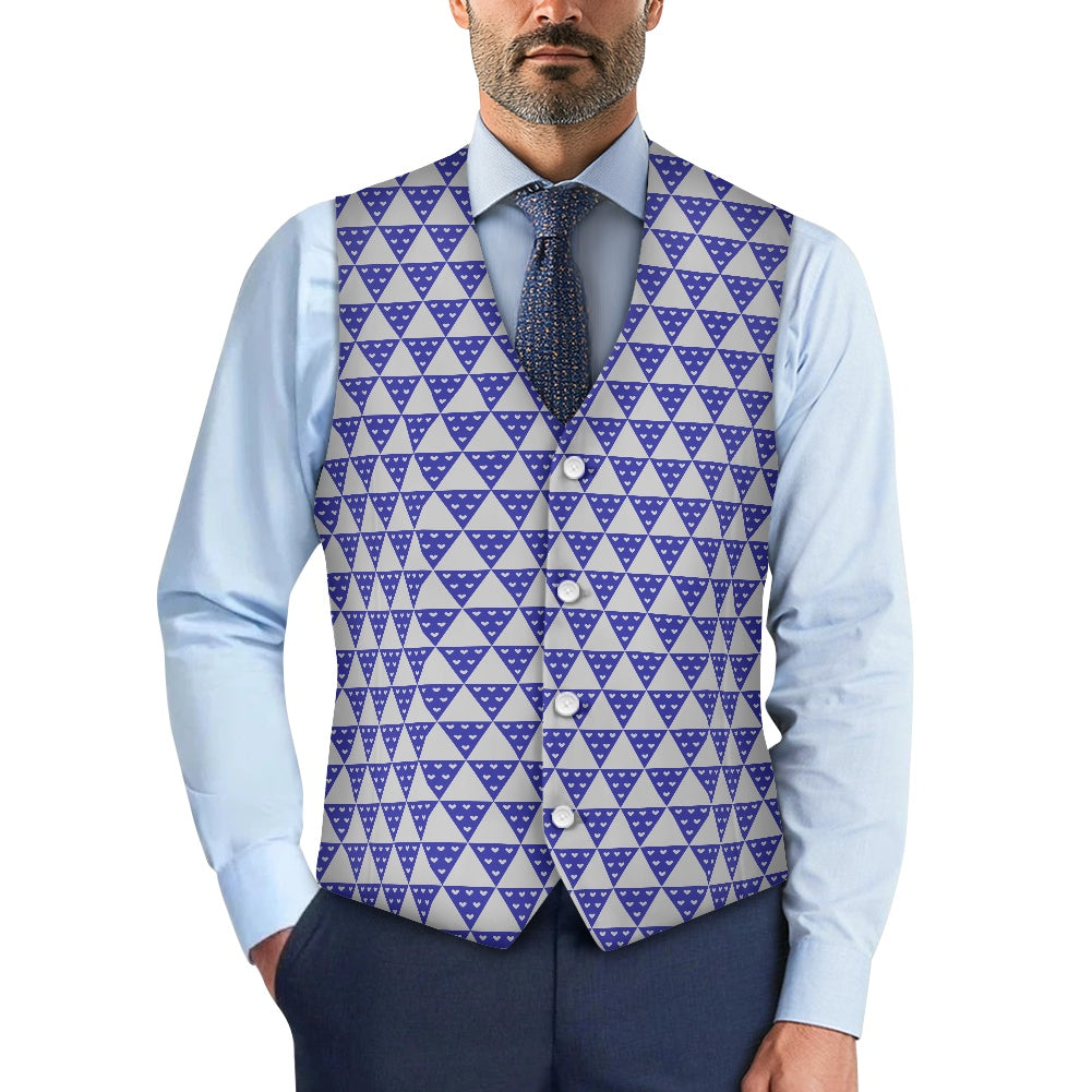 Wagara - Uroko Blue Suit vest jacket