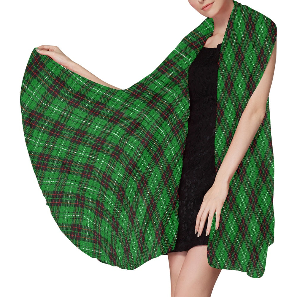 Clan MacAulay of Lewis Tartan Bias Chiffon Scarf
