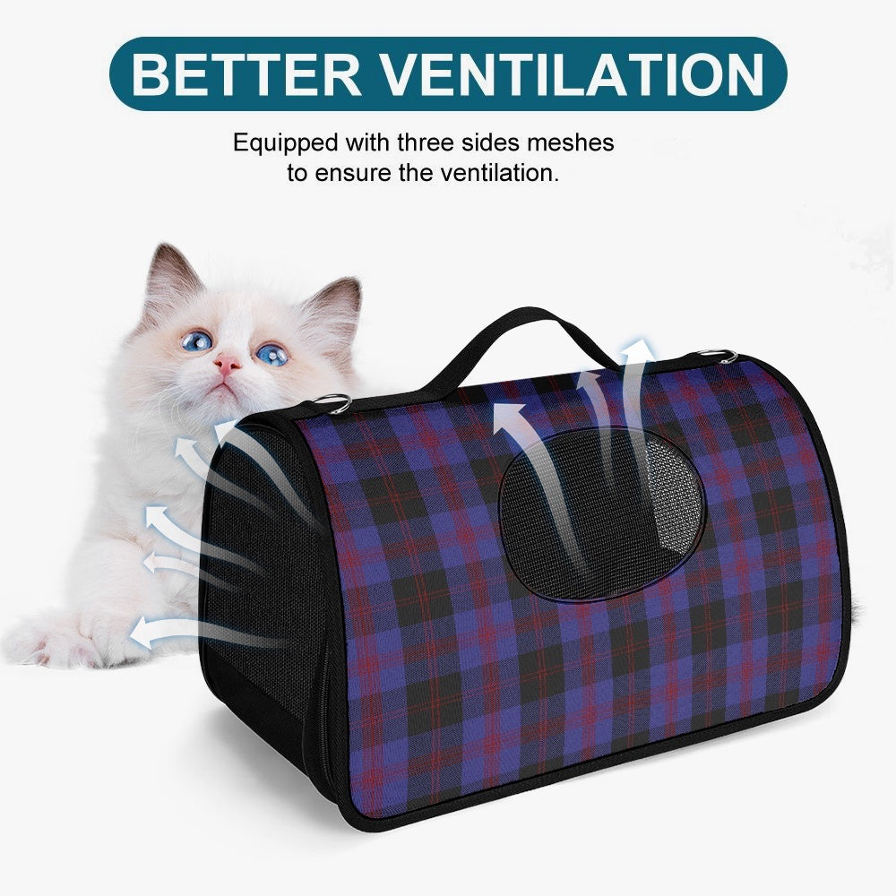 Angus District Tartan Pet Carrier Bag