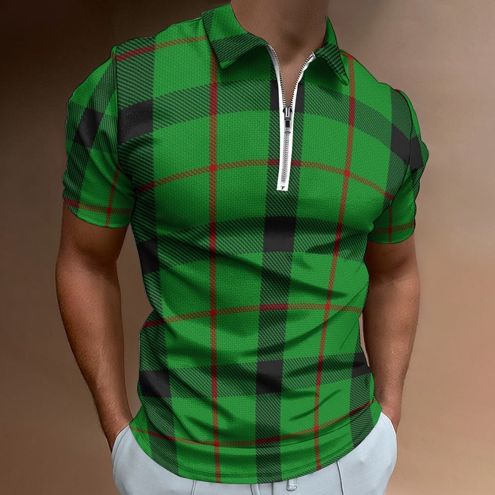 Clan Kincaid Tartan Short sleeve polo shirt