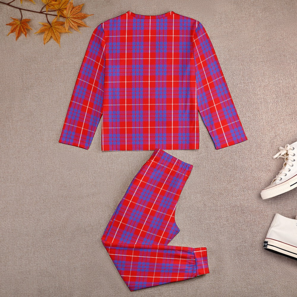 Clan Hamilton Tartan Girl's Pajama suit