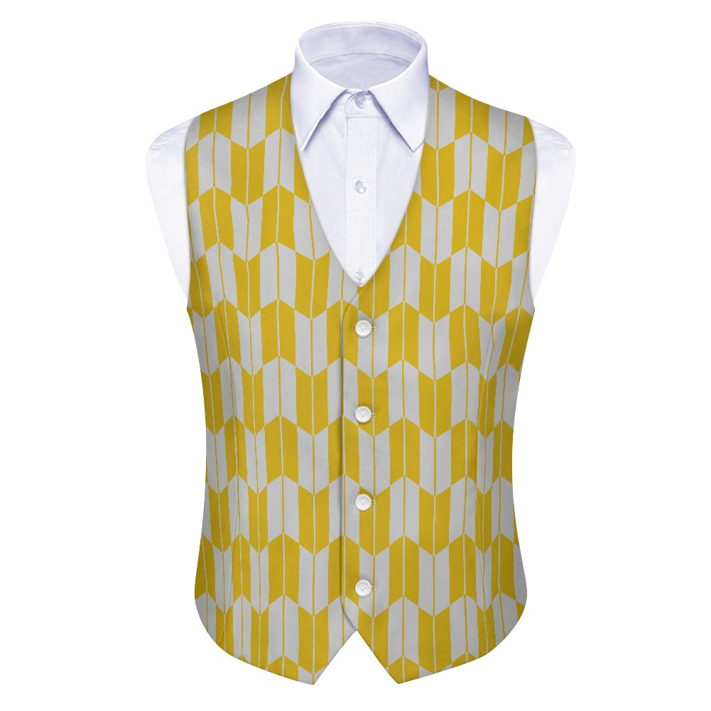 Wagara - Yagasuri Gold/Silver Suit vest jacket