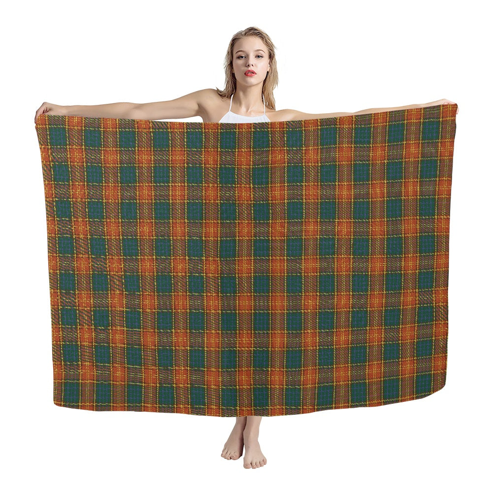 Irish County Roscommon Tartan Chiffon Scarf