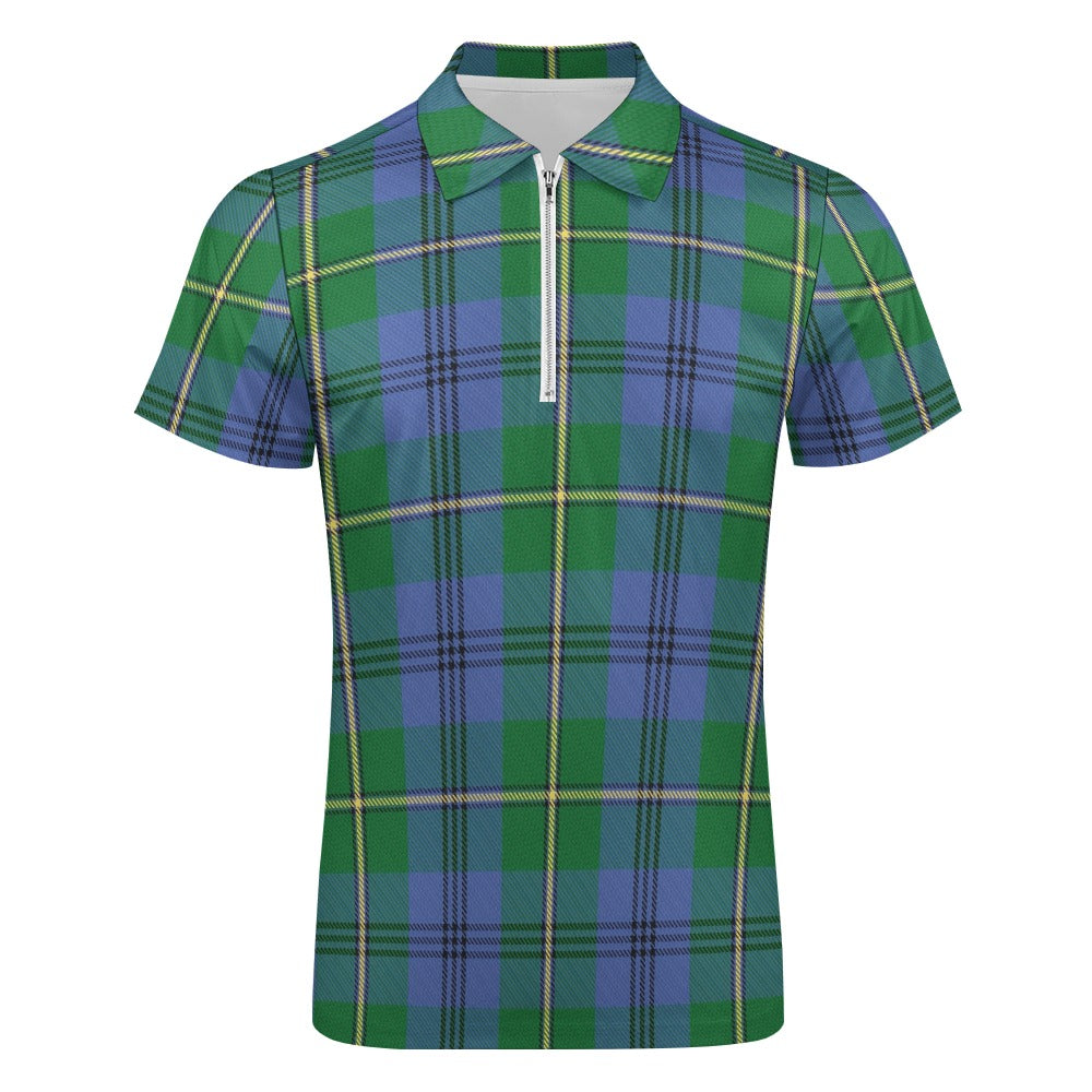 Clan Johnstone Tartan Short sleeve polo shirt