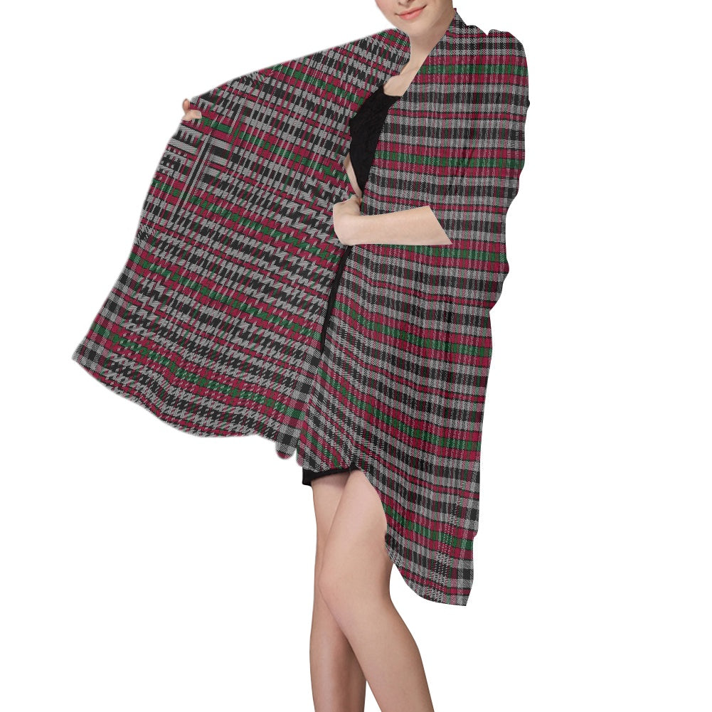 Clan Borthwick Tartan Chiffon Scarf