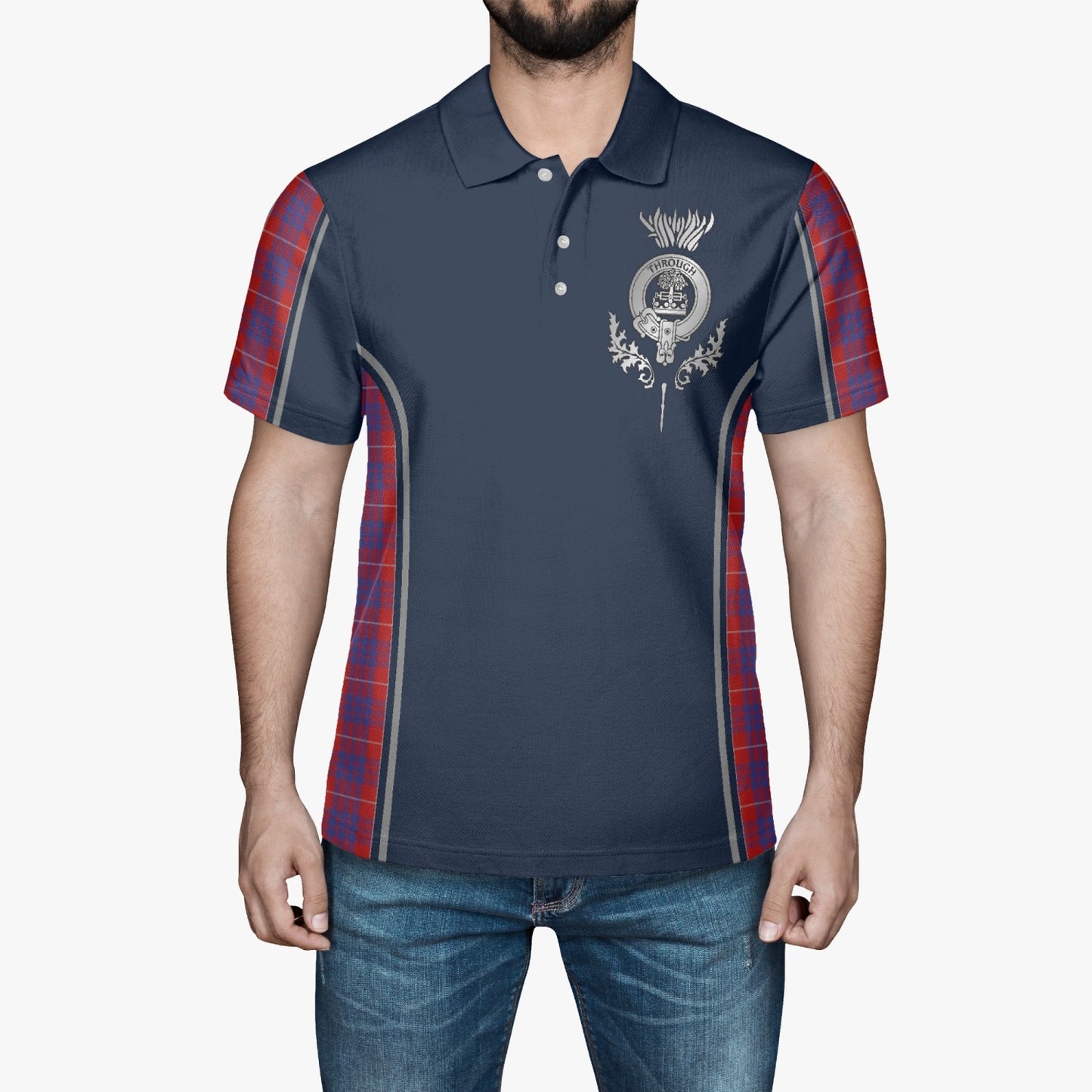 Clan Hamilton Crest & Tartan Polo Shirt